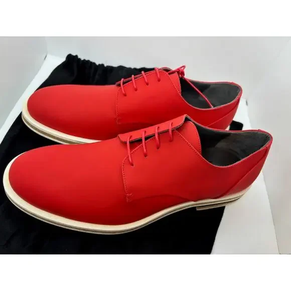 NWB FRANCE Robert Clergerie BRUCE Dull Corail Coral Nubuck Suede LoaferShoes 9.5